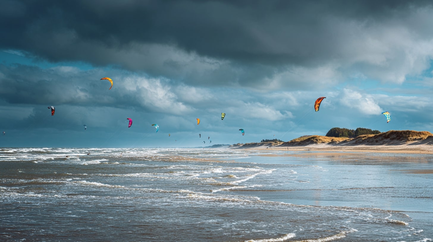 Kitesurf et wingfoil sur le plan d’eau de Leffrinckoucke